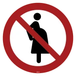 P042 Ikke egnet for gravide kvinder skilt