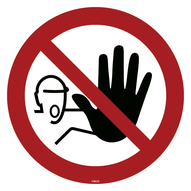 P080 Adgang forbudt skilt