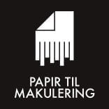 Dansk Affaldssortering - Papir til makulering sort