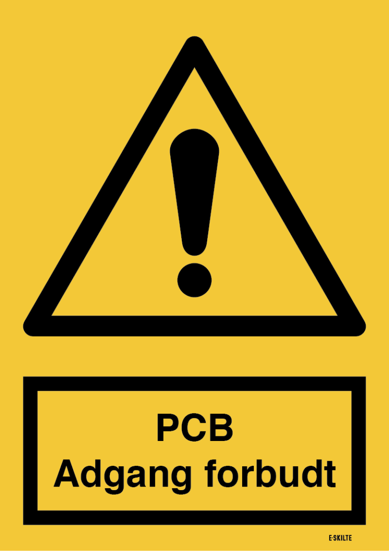 PCB Adgang forbudt skilt