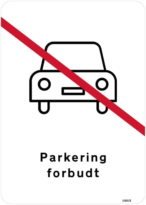 Parkering forbudt