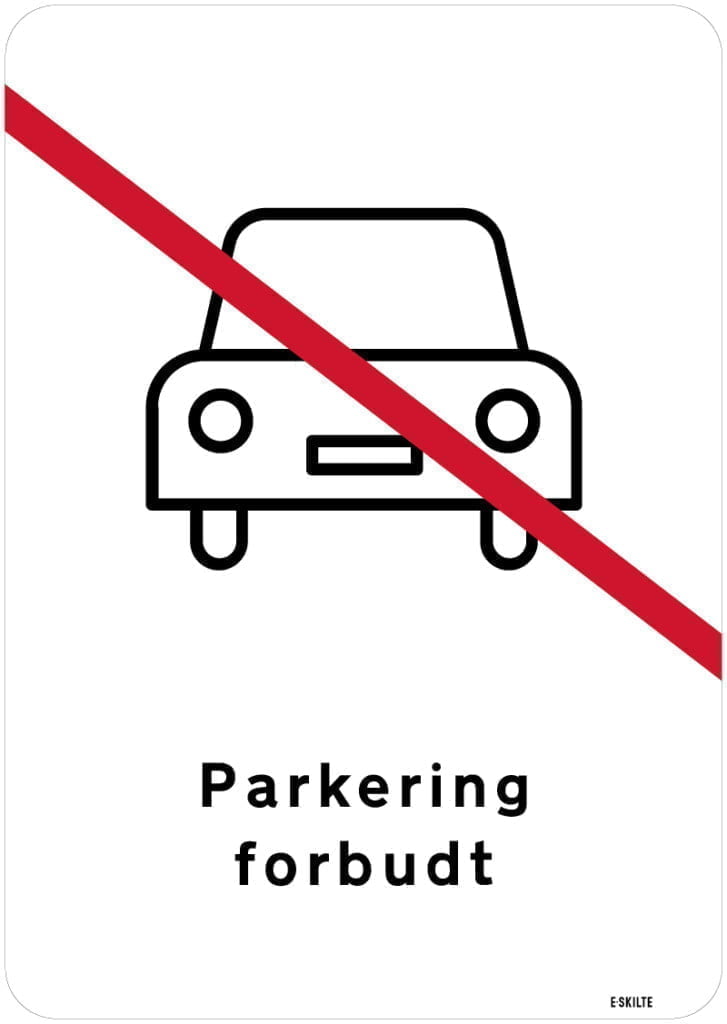 Parkering Forbudt Skilte • Side 2 Af 3 • Synliggør Steder Med ...