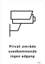 Privat område uvedkommende ingen adgang