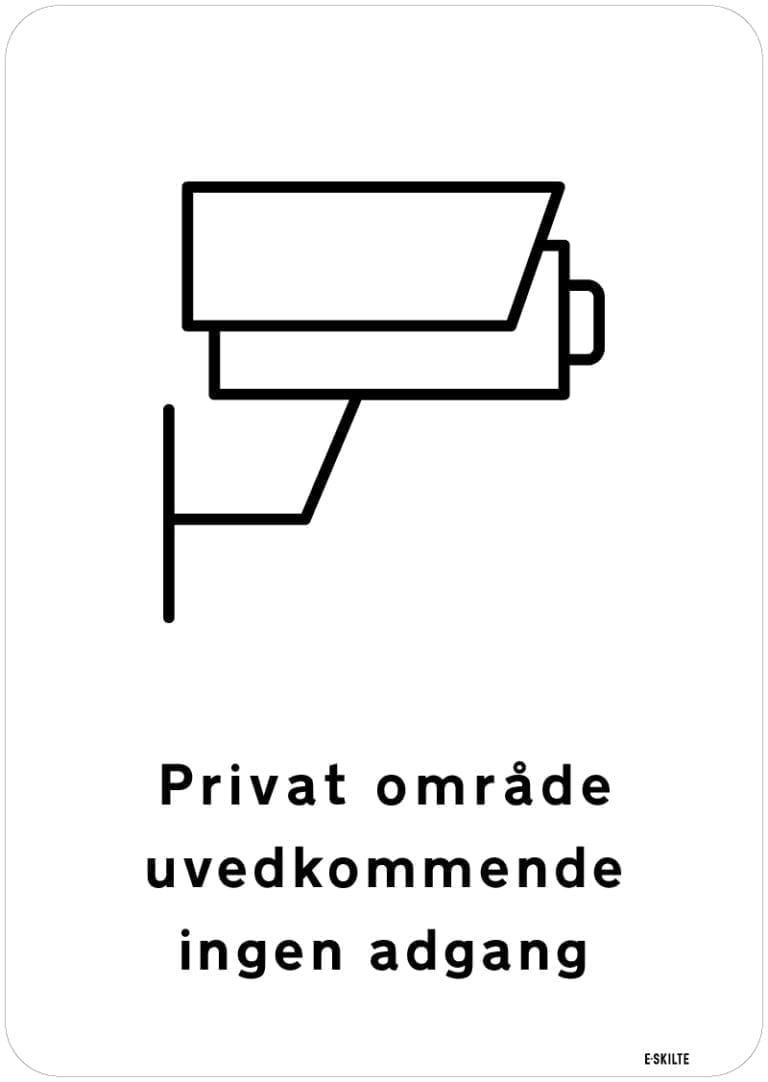 Privat område uvedkommende ingen adgang