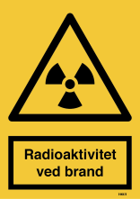 Radioaktivitet ved brand skilt