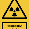 Radioaktivt materiale skilt