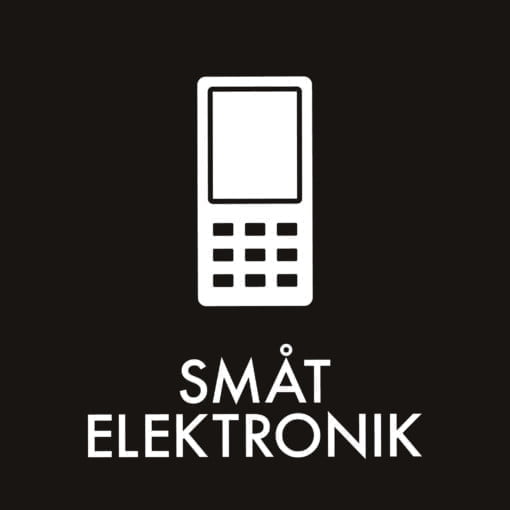 Dansk Affaldssortering - Småt elektronik sort