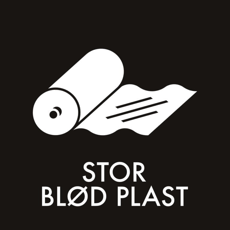 Dansk Affaldssortering - Stor blød plast sort