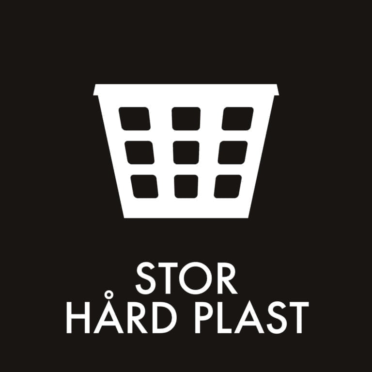 Dansk Affaldssortering - Stor hård plast sort