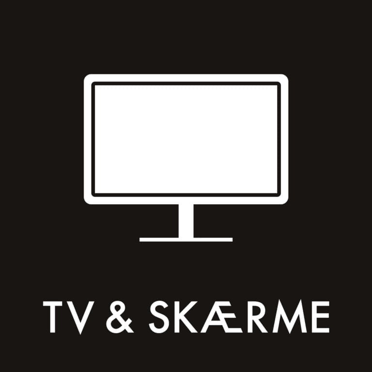 Dansk Affaldssortering - TV & Skærme sort