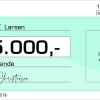 Check bank blå