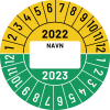 Kalibreringsmærke 2022-2023 med navn