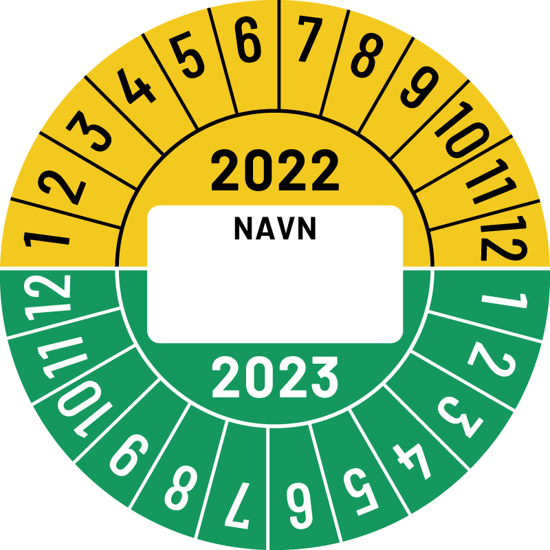 Kalibreringsmærke 2022-2023 med navn