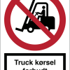 Truck kørsel forbudt