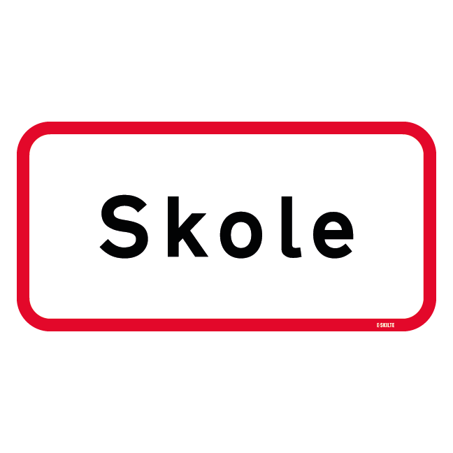 UA22,1 - Skole skilt