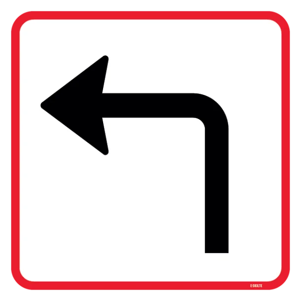 U6,3 - Gælder tilstødende vej til venstre skilt