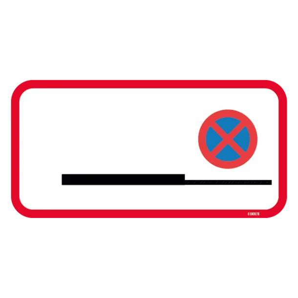 UC60,6 - Parkering i rabatten forbudt skilt
