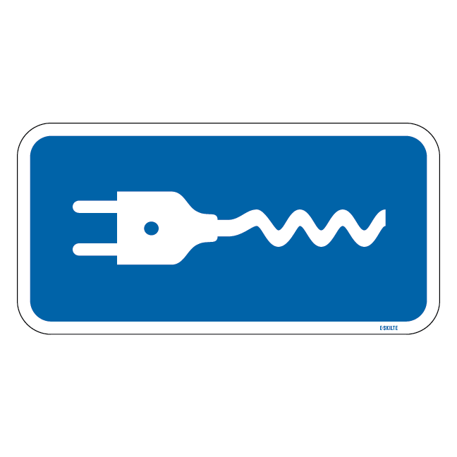 UE33,4 - Reserveret til el-bil skilt