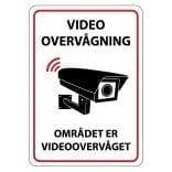 Videoovervågning - området er videoovervåget skilt