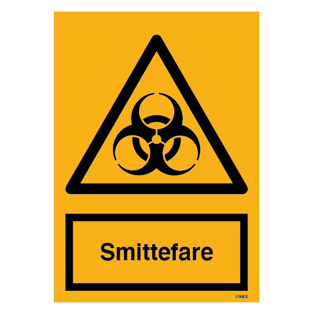 Smittefare skilt
