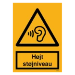 Højt støjniveau W087 ISO skilt