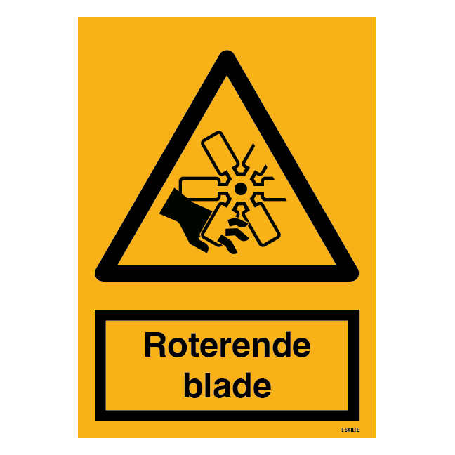 Roterene blade skilt