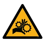 W089 Advarsel: Roterende tandhjul skilt