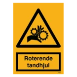 Roterene tandhjul skilt