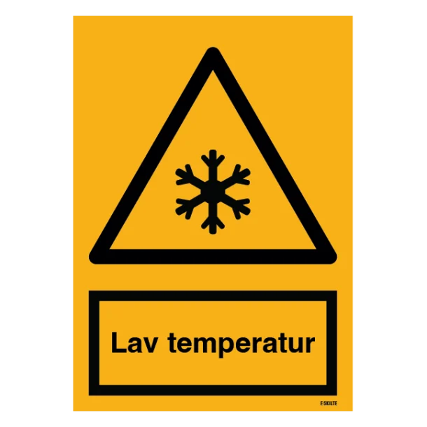 Advarselsskilt - Lav temperatur