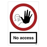 Advarselsskilt - No access