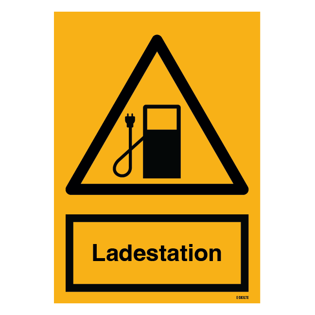 Ladestation skilt