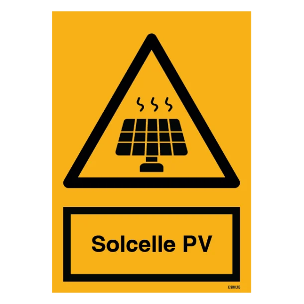 Solcelle PV skilt