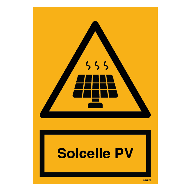 Solcelle PV skilt