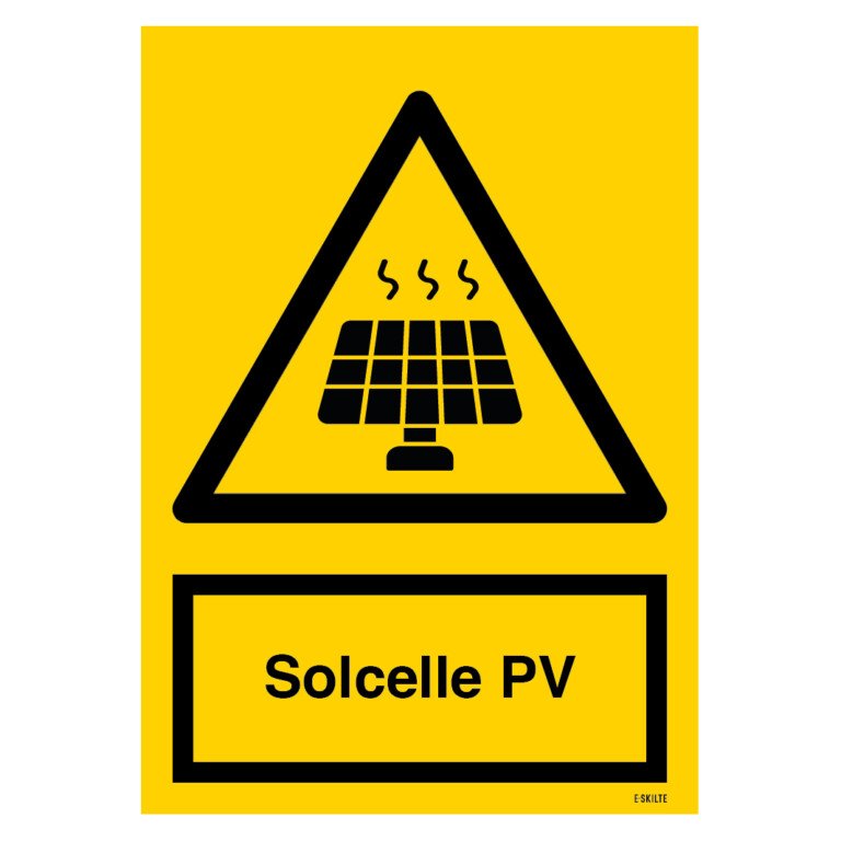 Solcelle PV skilt
