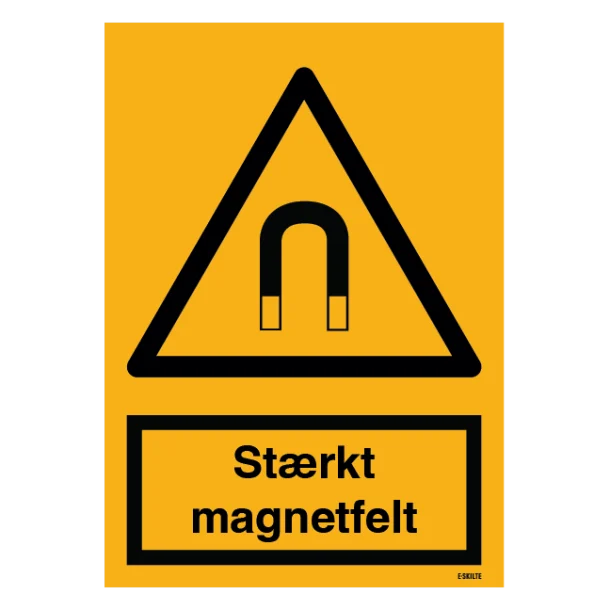 Advarselsskilt - Stærkt magnetfelt