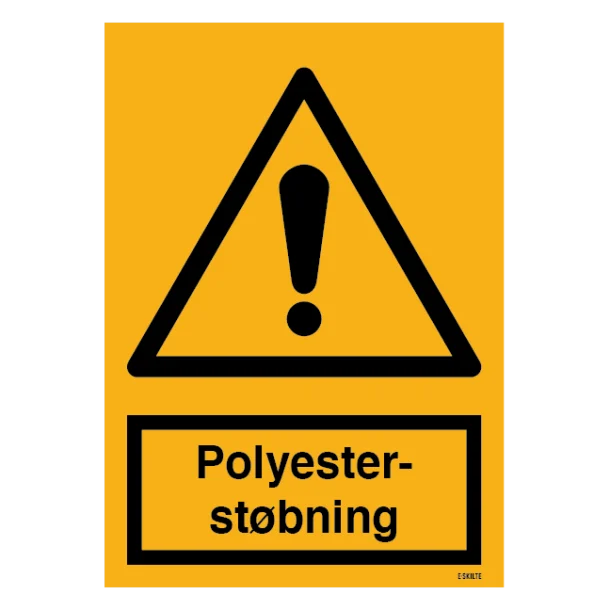 Advarselsskilt - Polyesterstøbning