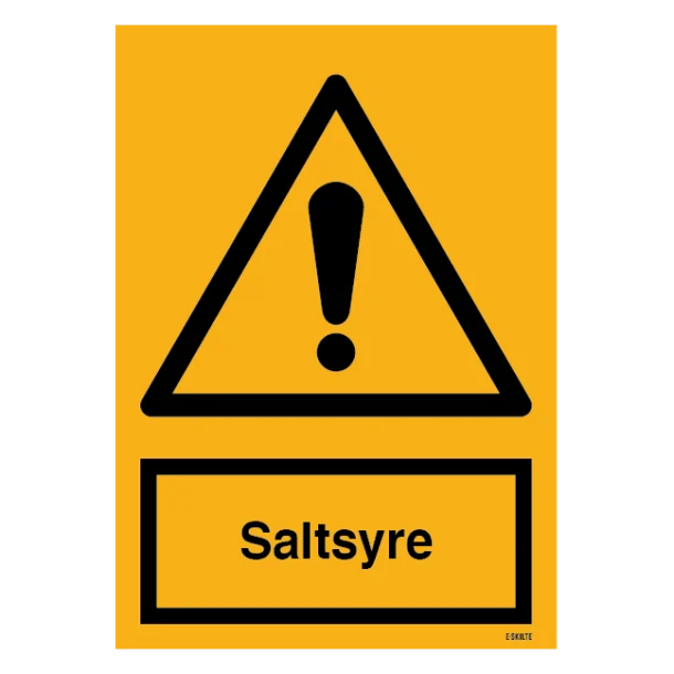 Saltsyre skilt
