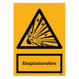 Advarselsskilt - EX Eksplosionsfare