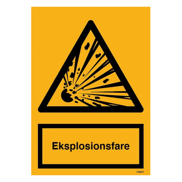 Advarselsskilt - EX Eksplosionsfare