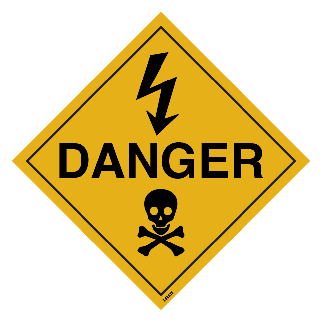 El Danger. Advarselsskilt