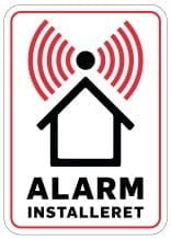 Alarm installeret