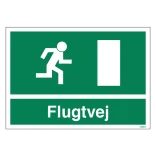 Flugtvej mod højre Skilt
