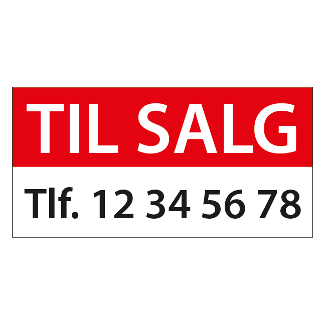 Til salg2 skilt