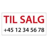 Til salg skilt