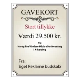 Stort Gavekort