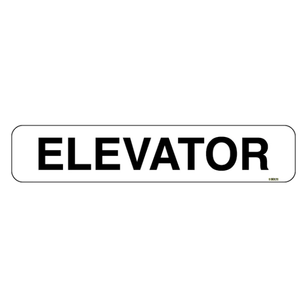 Elevator skilt