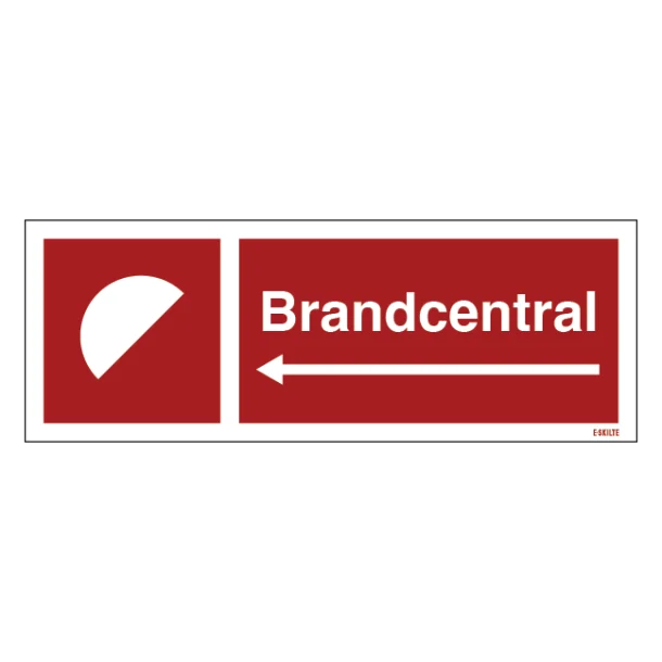 Brandcentral skilt