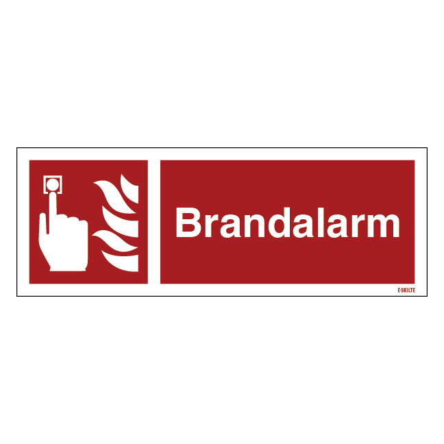 Brandalarm Brandskilt