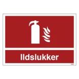 Ildslukker Brandskilt