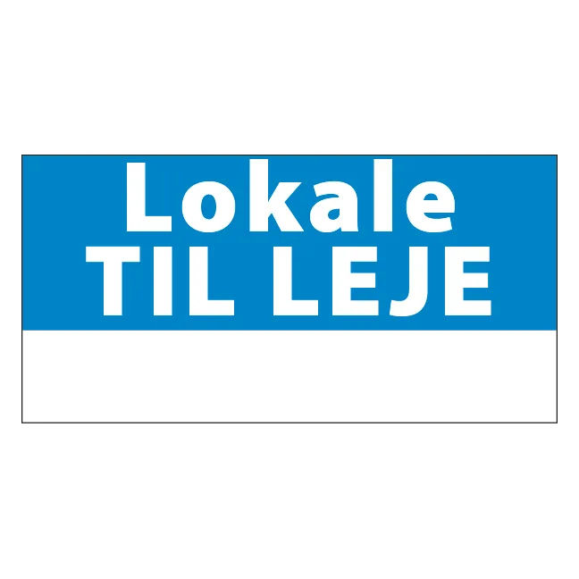 Lokale til leje skilt - Billede 2